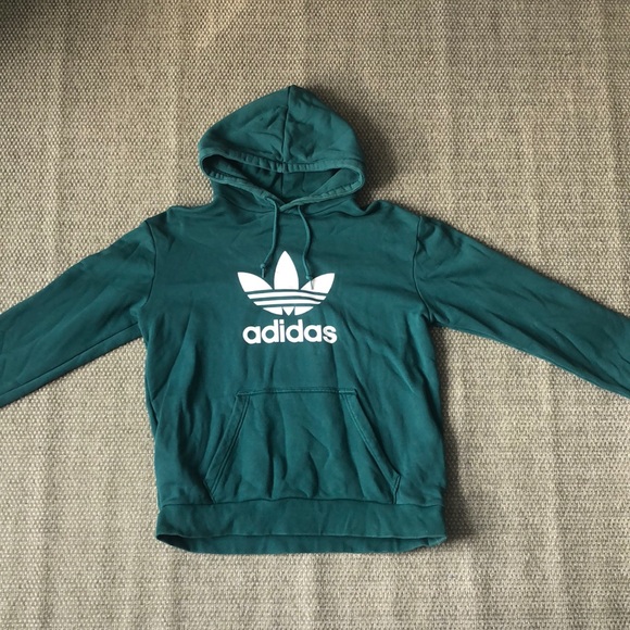 Adidas emerald green logo hoodie - Picture 1 of 4